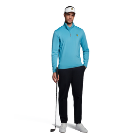 Lyle & Scott Tech 1/4 Zip Midlayer - Moonstone