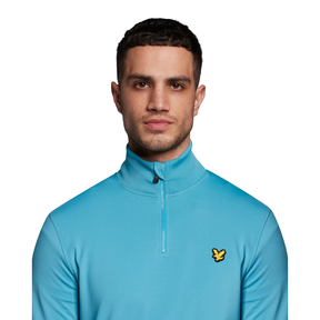 Lyle & Scott Tech 1/4 Zip Midlayer - Moonstone