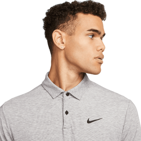 Nike Dri-Fit Tour Polo Heather - Black/White