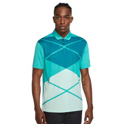 Nike Vapor Argyle Print Polo Teal