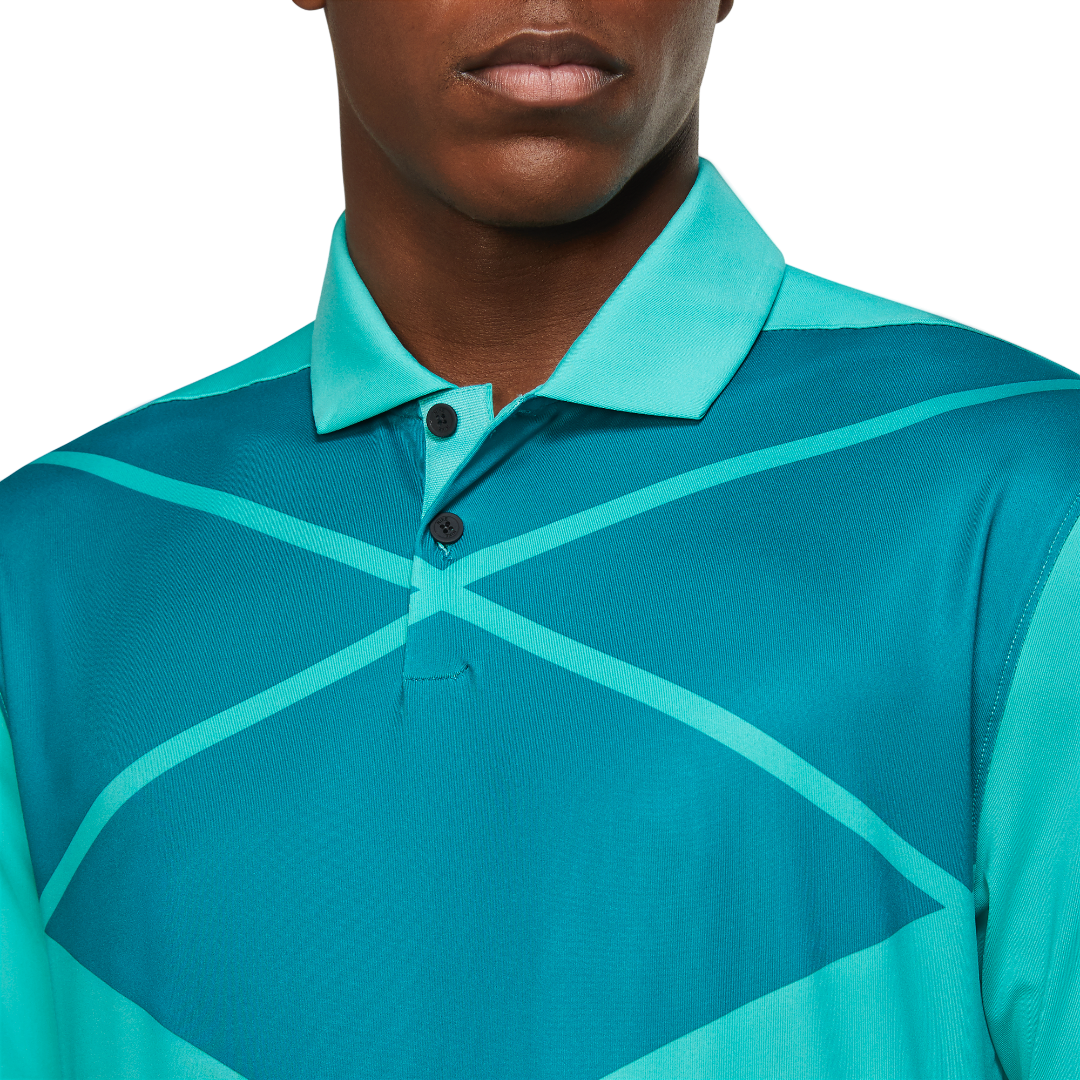 Nike Vapor Argyle Print Polo Teal