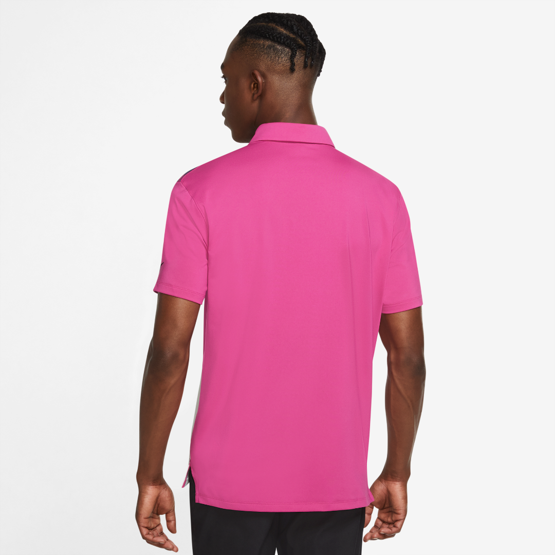 Nike dri-fit vapor argyle print polo active pink