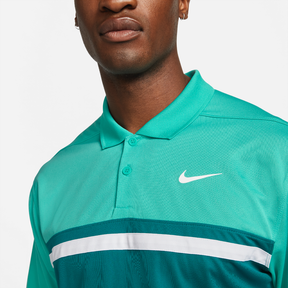 Nike victory colourblock polo shirt teal spruce
