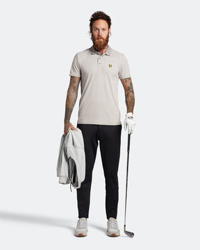 Lyle & Scott Golf Microstripe Polo - Warm Dust/Blush Grey