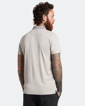 Lyle & Scott Golf Microstripe Polo - Warm Dust/Blush Grey