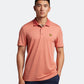 Lyle & Scott Golf Microstripe Polo - Shrimp/Warm Rose