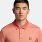 Lyle & Scott Golf Microstripe Polo - Shrimp/Warm Rose