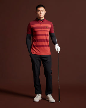 Lyle & Scott Widestripe Polo (Battle Rust) - Desirable Golf