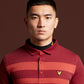 Lyle & Scott Widestripe Polo (Battle Rust) - Desirable Golf