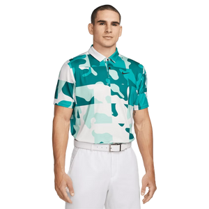 Dri-Fit Tour Polo Camo Grid - Summit White/Black