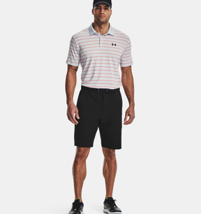 Under Armour Playoff 3.0 Stripe Polo - Halo Gray / Orange Blast