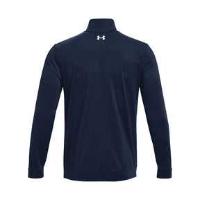 Under Armour Midlayer Half Zip Golf Top - Academy/White
