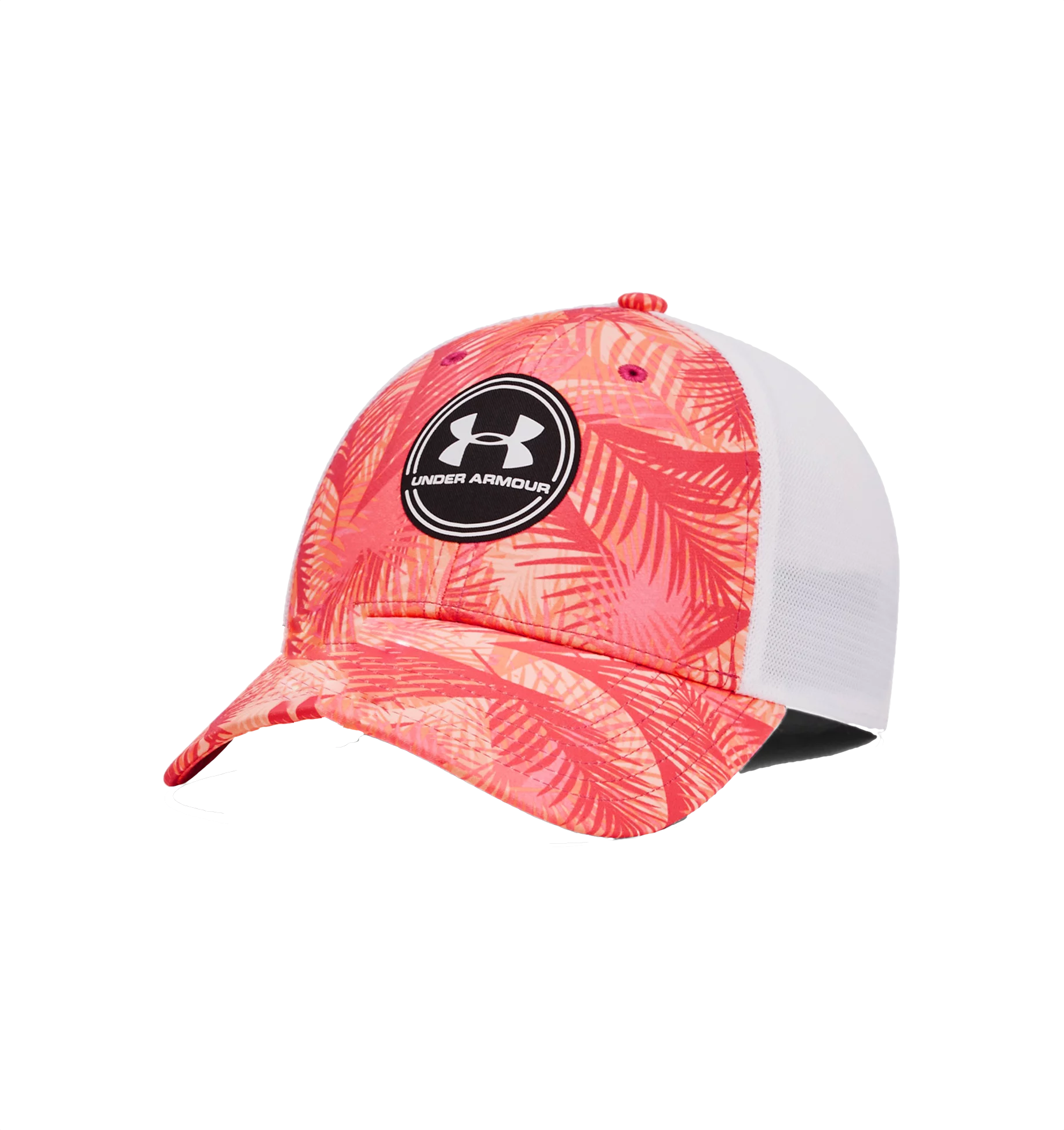Iso-Chill Driver Mesh Adjustable Cap - Playful Peach / White