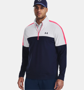 UA Storm Midlayer ½ Zip - Midnight Navy / White