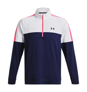 UA Storm Midlayer ½ Zip - Midnight Navy / White
