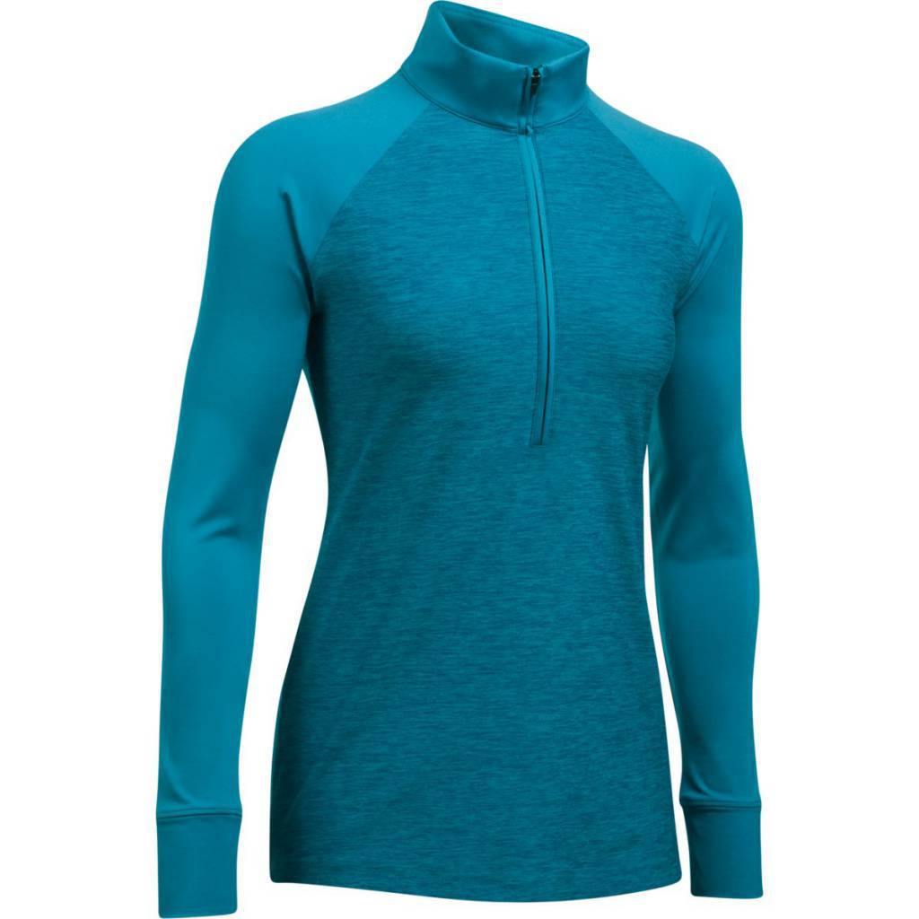 UA Ladies Zinger 1/2 Zip (Turquoise) - Desirable Golf