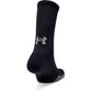 UA Heatgear Crew Socks 3-Pack (Black) - Desirable Golf