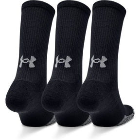 UA Heatgear Crew Socks 3-Pack (Black) - Desirable Golf