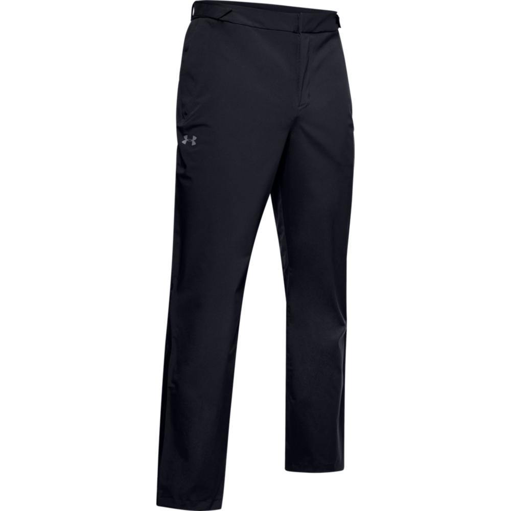 UA Stormproof Rain Trousers (Black) - Desirable Golf