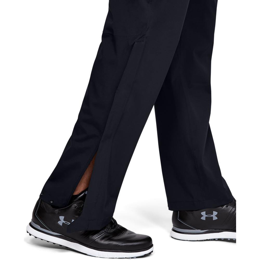 UA Stormproof Rain Trousers (Black) - Desirable Golf