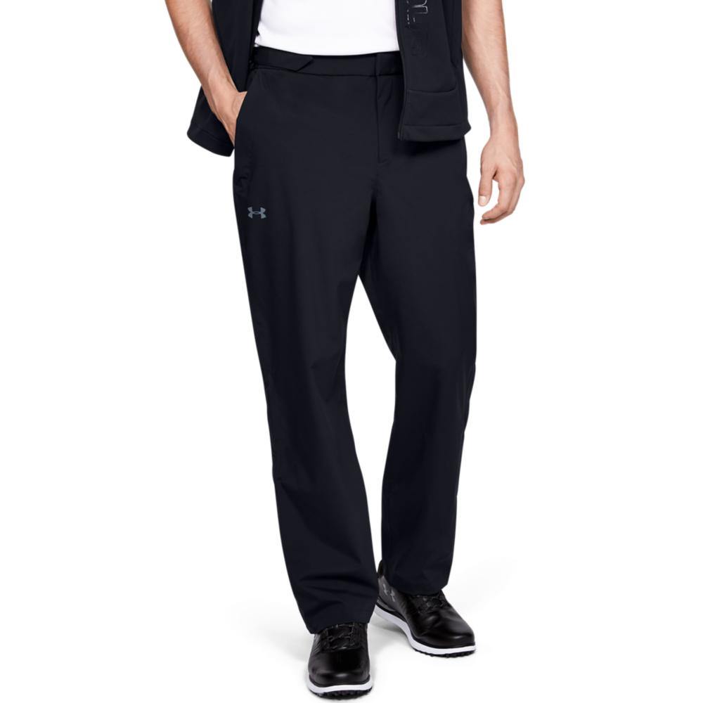 UA Stormproof Rain Trousers (Black) - Desirable Golf